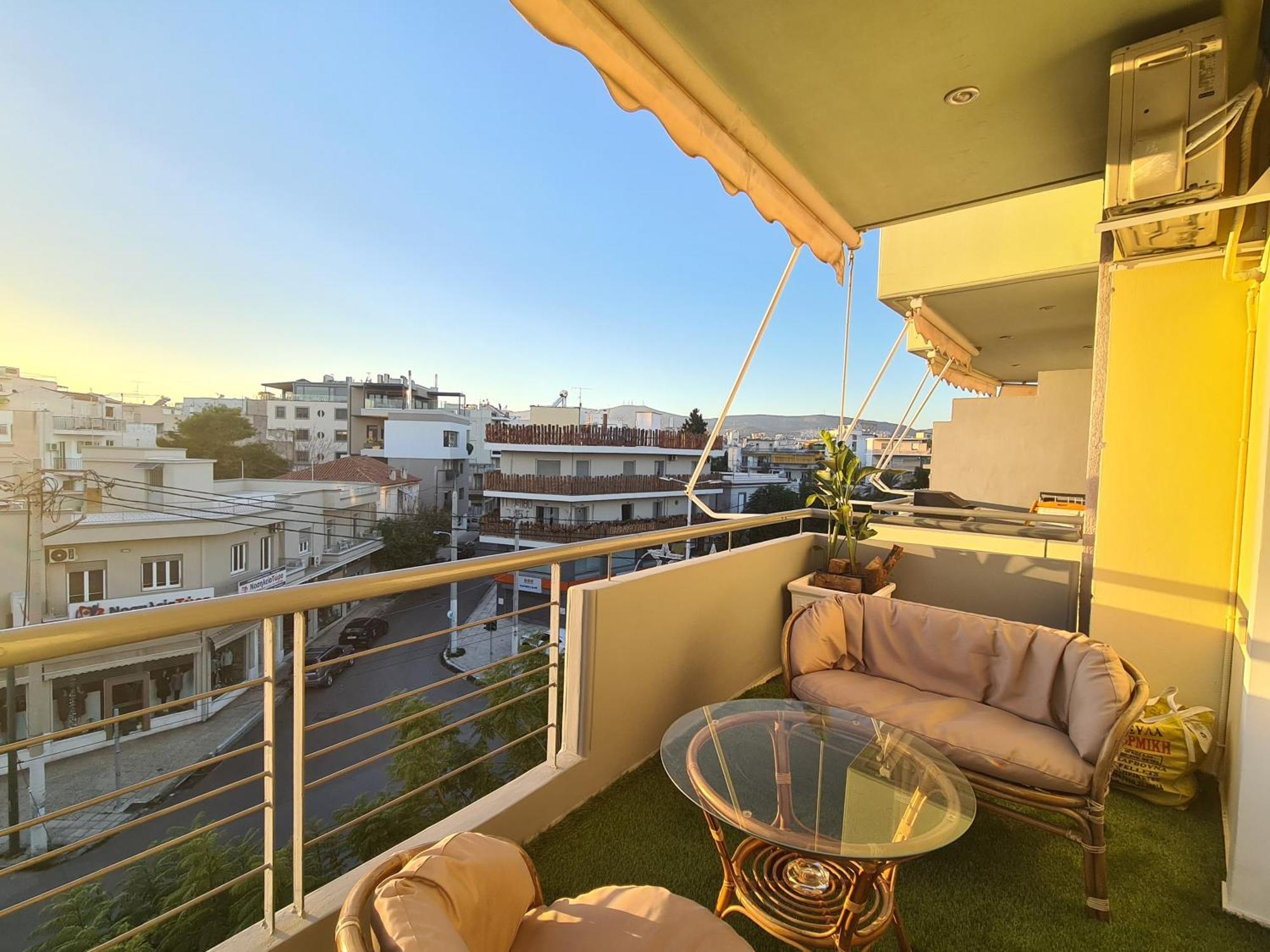 Sunny Home Private Jacuzzi Hydromassage Acropolis & Lycabettus Far View Parking 300M Metro Peristeri Athens Luaran gambar