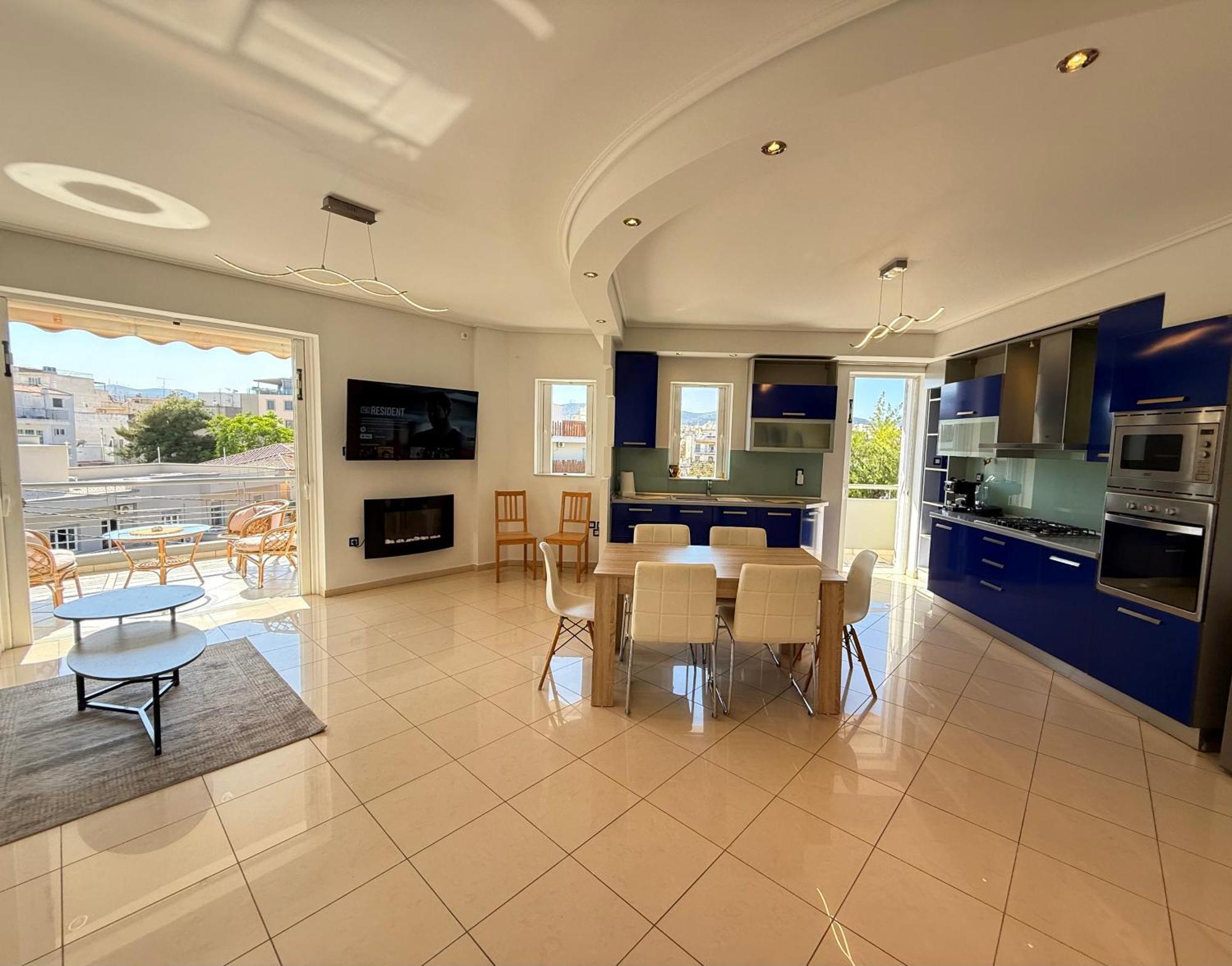 Sunny Home Private Jacuzzi Hydromassage Acropolis & Lycabettus Far View Parking 300M Metro Peristeri Athens Luaran gambar