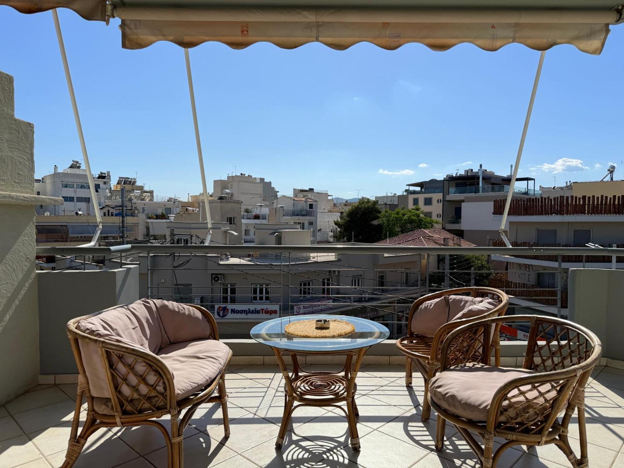Sunny Home Private Jacuzzi Hydromassage Acropolis & Lycabettus Far View Parking 300M Metro Peristeri Athens Luaran gambar